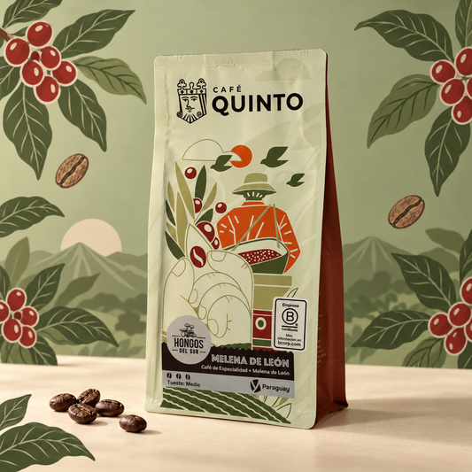 Café Quinto con melena de león de Hongos del Sur